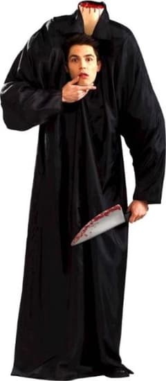 首なし人間 ハロウィン コスプレ衣装 大人コスプレ衣装 仮装セット 黒 赤のサムネイル