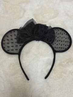 ディズニー カチューシャ ドット柄 ブラックのサムネイル