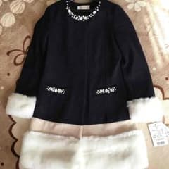 新品♡トライフィーユビジューウールコート♡のサムネイル