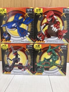ポケモンモンコレ 4点セット　黒いレックウザ　レックウザ　グラードン　カイオーガのサムネイル