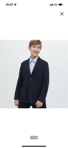 UNIQLO フォーマルスーツ　3点　160センチのサムネイル
