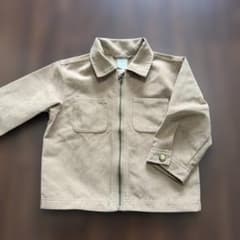 ベージュ ジッパー付きジャケットのサムネイル