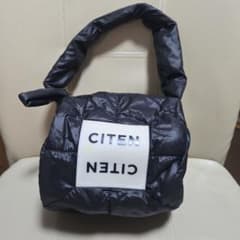 CITEN キルティング ハンドバッグ ブラックのサムネイル