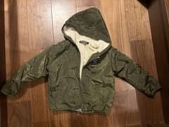 DOLLY RIBBONアウター 裏モコモコ ジャンバー フード カーキ 110