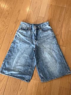 ジーユー　gu デニム　パンツ　ハーフパンツ　ズボンのサムネイル