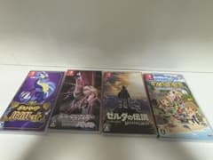 か*つ様 ゼルダ、ポケモン、牧場物語　スイッチパッケージ付きソフト4本セットのサムネイル