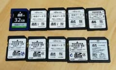 SDカード 10枚　toyota Fujitsu 地図データのサムネイル