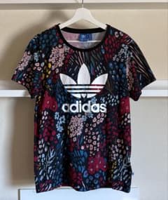 Thumbnail of adidas アディダス ボタニカル 総柄 リンガー Tシャツ サイズL