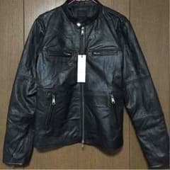 【本革・新品】元値7000円 革ジャン シングルタイプのサムネイル
