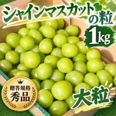 秀品】シャインマスカット 大粒 1キロ 粒売り 5 - メルカリ