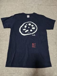 レンコンプリント ネイビーTシャツ Mのサムネイル