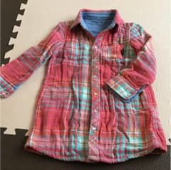 専用☆チェックシャツ  ボーダーワンピース２点のサムネイル