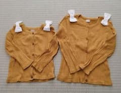 プティマイン黄色カーディガン   100cm120cm  姉妹     お揃いのサムネイル