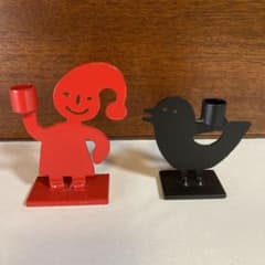 キャンドルスタンド ろうそく立て ノームさんとトリさんのサムネイル