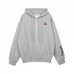 SPELLEDIT To Your Lovers ジップアップパーカー グレーのサムネイル