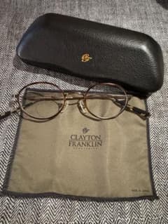 【お値下げ】CLAYTON FRANKLIN メガネ CF-559 ブラウンのサムネイル
