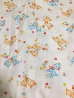 【さるや様用】小鹿柄ダブルガーゼ【はぎれ】のサムネイル
