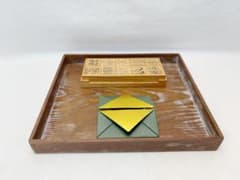 未使用 茶道具 桑 七事式用品 一二三の式 一二三盆セット 白竹十種香札 折据大 未使用 茶道具 桑 七事式用品 一二三の式 一二三盆セット 十種香札 折