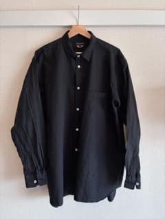 comme des garconsポリエステル縮絨オーバーサイズシャツ エステル 