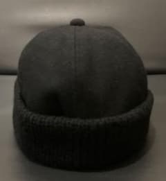 【美品】COMESANDGOES KNIT & MELTON CAP ブラック