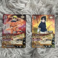 NARUTO 나루티메트카드 배틀 구미의 나루토 우치하 사스케 세트