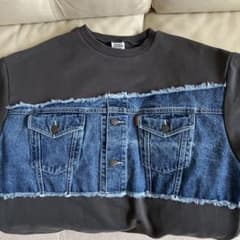 RODEO CROWNS デニムパネルスウェットのサムネイル