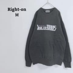 ライトオン　スウェット　トレーナー　裏起毛　プリント　綿100　М