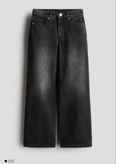 H&Mワイドレッグデニムパンツ2本セットのサムネイル