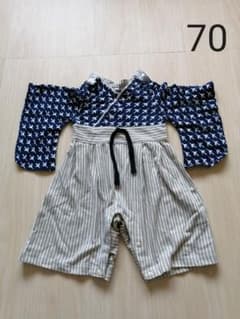 男の子 袴風ロンパース 70のサムネイル