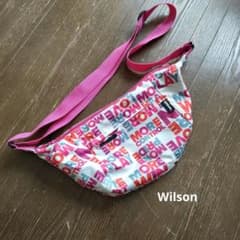 Wilson ショルダーバッグ 総柄 ピンクのサムネイル