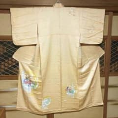【みよさま専用】友禅染♡柿色地姫模様正絹付け下げ訪問着 竹取物語 お雛様ひな祭のサムネイル