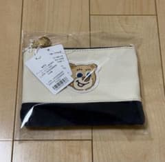 完売品】FEILERオールドテディ ポーチ アイボリー×ネイビー - メルカリ