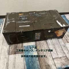 ミリタリー アンモボックス 金属製 渋めの収納ケースキャンプ工具箱