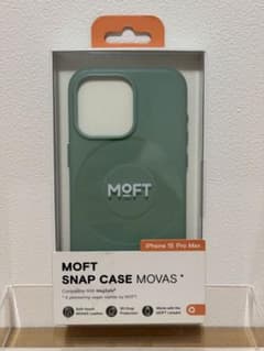 ★MOFT★iPhone15 Pro Maxレザーケース スモークターコイズのサムネイル