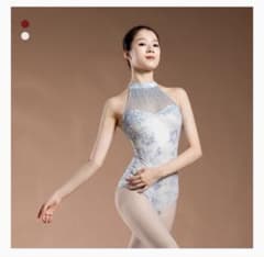 レオタード 花柄 ハイネックのサムネイル