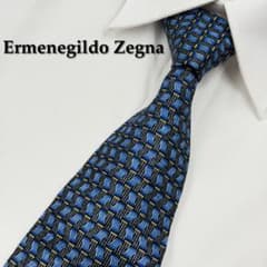 ✨️美品✨️ Ermenegild Zegna ネクタイ ハイブランド ブルー - メルカリ
