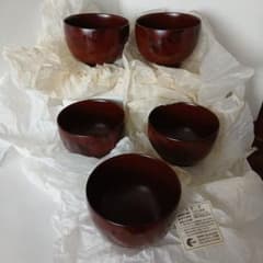 ECHIZEN 紅彩うるし塗装 汁椀 古代朱 5客セット 越前漆器 - メルカリ