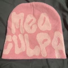 Mea Culpa ニット帽 ユニセックスビーニー ピンクのサムネイル