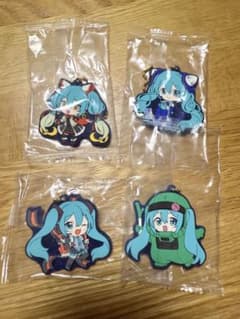 初音ミク×ガンダム　ラバーストラップ　4個セットのサムネイル