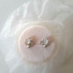 可愛い　オーバル型　パール　ピアス♡のサムネイル