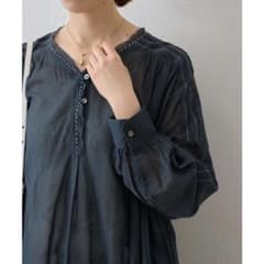 ビアズリー ハシゴステッチカディシャツチュニック - メルカリ