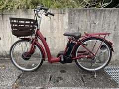 【奄美大島限定】配送いたします 電動アシスト自転車 前バスケット付き　24型 奄美大島限定】配送いたします 電動アシスト自転車 前バスケット付き