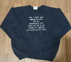 Hanes スウェット 90年代 sizeM プリント ブラック ヘインズのサムネイル