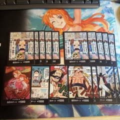 ワンピースカード ドンカード ナミ ルフィ ビビ10枚 ミホーク ロジャー