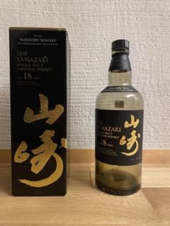 山崎 18年 シングルモルトウイスキー 空瓶未洗浄 - メルカリ