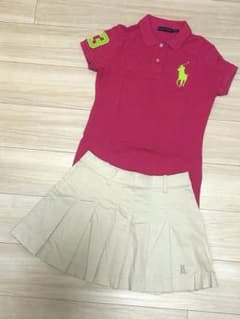 PEARLY GATES☆ミニスカート☆ベージュ 0サイズ PEARLY GATES☆ミニスカート☆ベージュ 0サイズ Peロゴ柄刺繍スカート