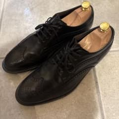 未使用 REGAL リーガル ウイングチップ 革靴32HR ブラック25.0cm