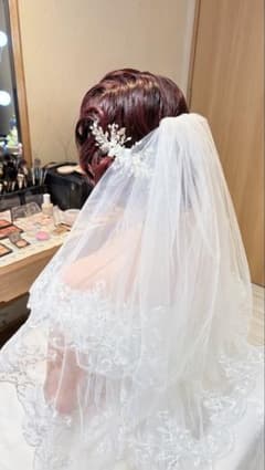 結婚式　ベール　グローブ　セット　クラシカル　レースのサムネイル