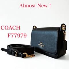 極美品✨COACH 斜め掛けバッグ F77979 本革 ブラック ゴールド金具 極美品✨COACH 斜め掛けバッグ F77979 本革 ブラック ゴールド金具