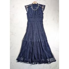 定価32000円 総レースロングワンピース yamadaya ヤマダヤ ドレス 